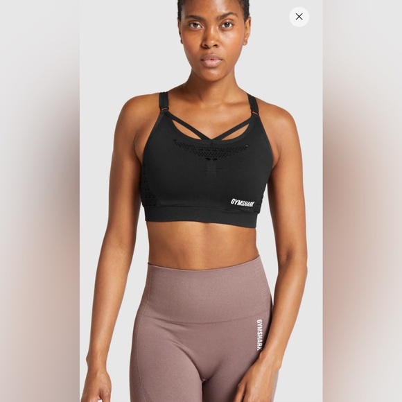 Gymshark energy seamless sports bra in Black - Picture 1 of 6